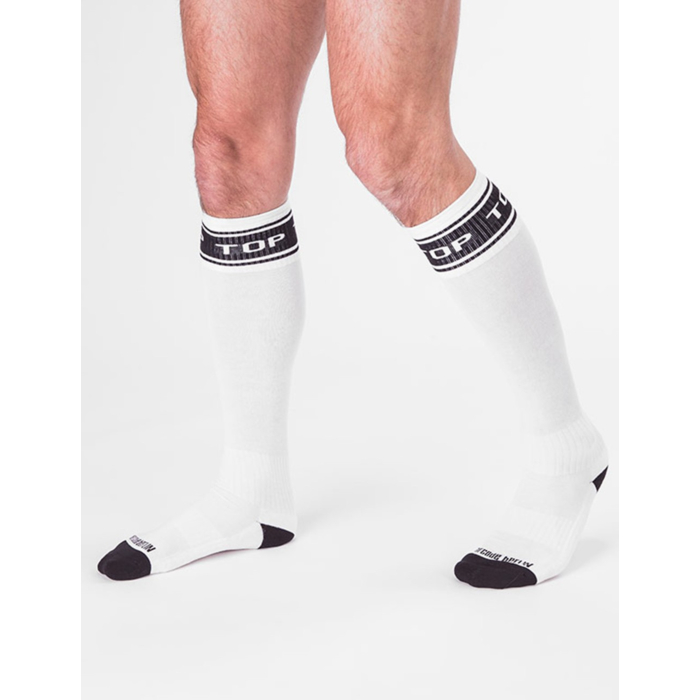 IDENTITY FOOTBALL SOCKS TOP - WHITE 