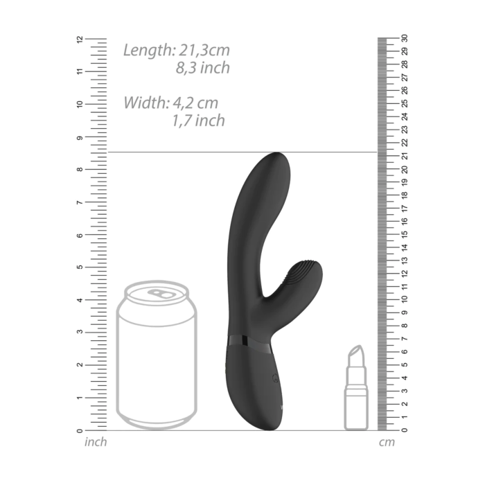 Kyra - Pulse Clitoral Rabbit - Black *bulk