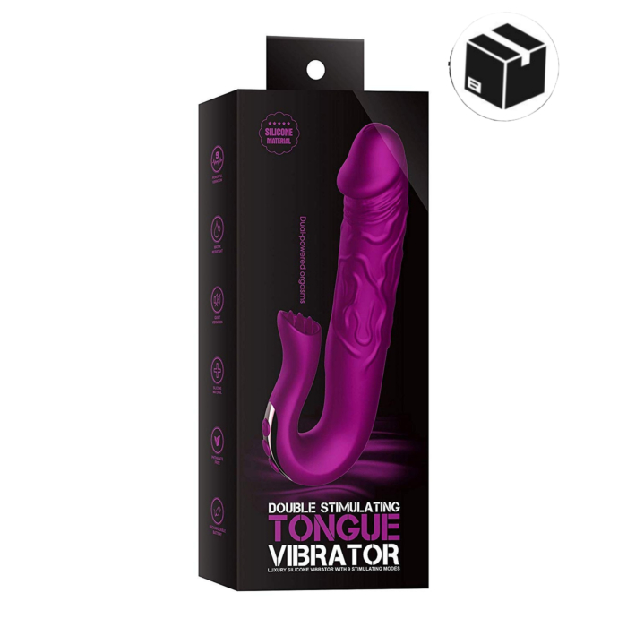 Realistic Tongue Stimulating Dildo Vibrator