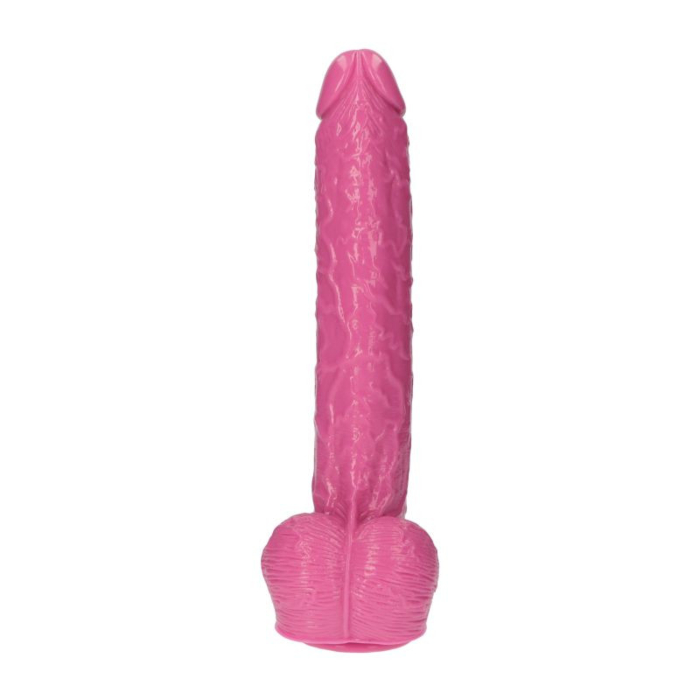 Μεγάλο Ομοίωμα Πέους Italian Cock με Όρχεις 40 cm (Ροζ) - Toyz4lovers