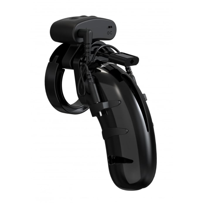 Model 22 - Chastity - 4.5" - Cock Cage with Electro - Black