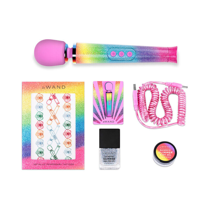 Le Wand All That Glimmers - Επαναφορτιζόμενος Δονητής Μασάζ Wand Massager (Rainbow Ombre)