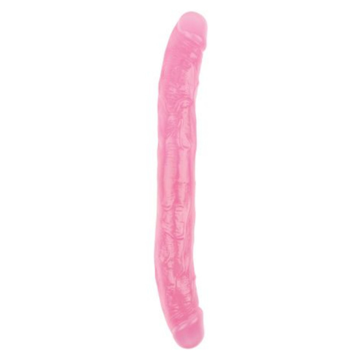 Διπλό Ομοίωμα Πέους Hi-Rubber Love Me Double Dildo (Ροζ) - Chisa