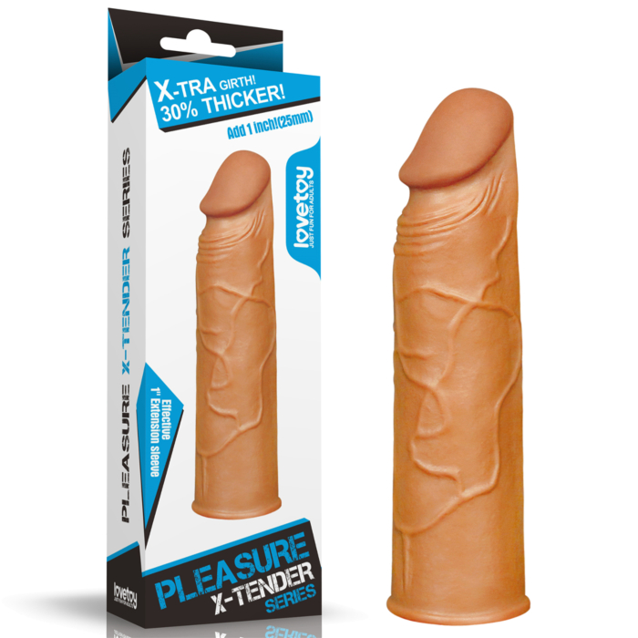 Ρεαλιστική Προέκταση Πέους Pleasure X-Tender Penis Sleeve 19.5 cm - Lovetoy