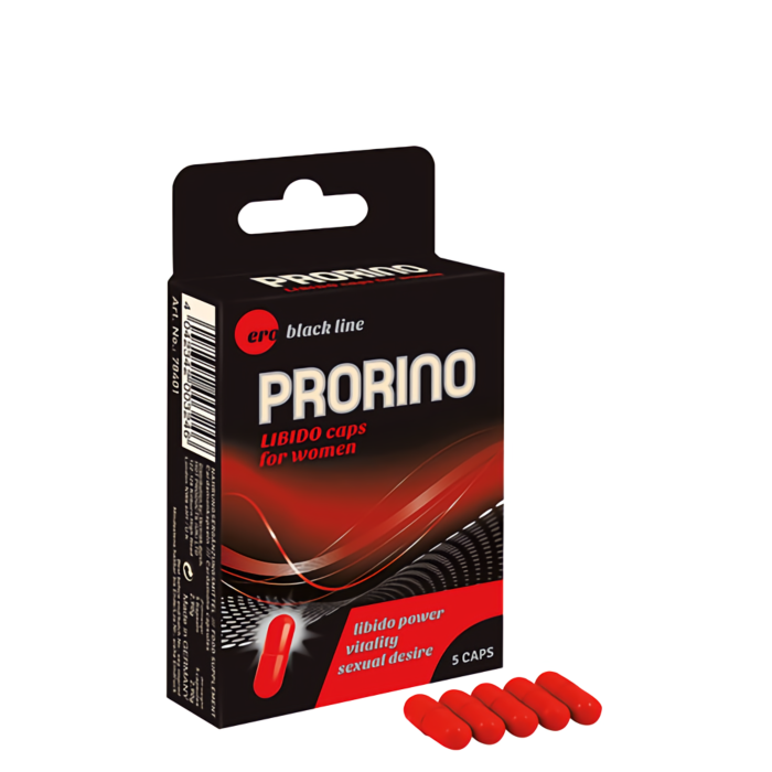 Διεγερτικές κάψουλες για γυναίκες Ero Prorino 5τμχ Hot