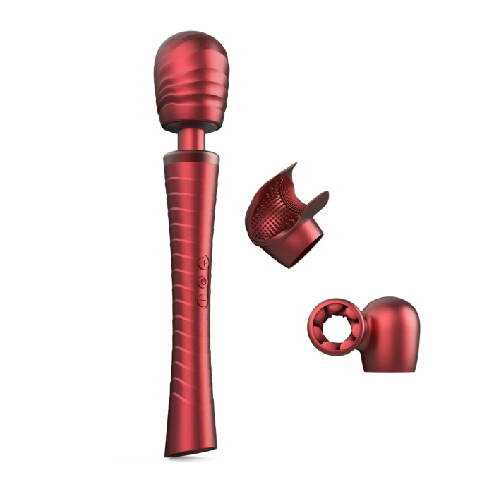 Man Wand Massager Edgy Red Velvet