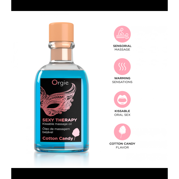 Orgie Lips massage kit cotton candy 100ml