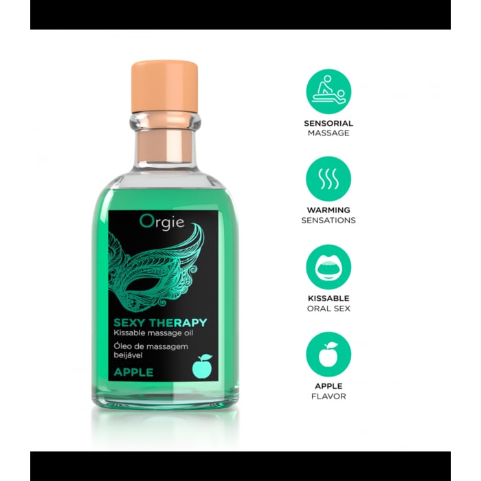 Orgie Sexy Therapy Lips Massage Set Apple 100ml