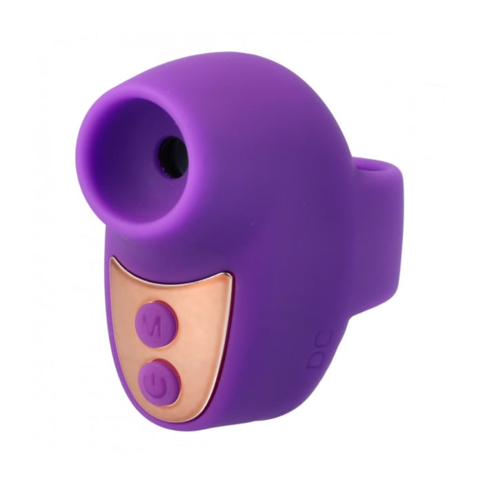 Mini clitoral sucker for finger rechargeable via USB cable - Purple