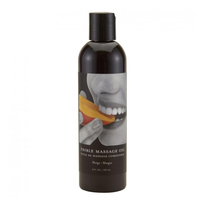 Earthly Body Edible Massage Oil Mango Passion Transparent 8oz