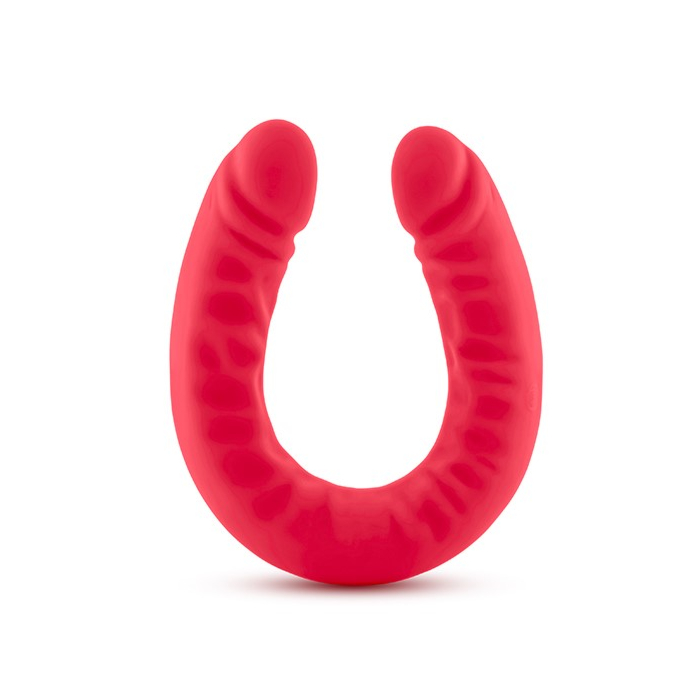 RUSE SILICONE DOUBLE HEADED DILDO RED