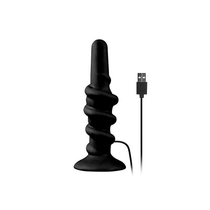 Δονούμενη Πρωκτική Σφήνα Shove Up Butt Plug (Μαύρη) - NMC