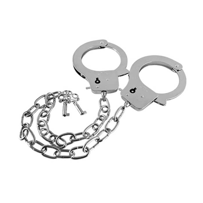 GP METAL HANDCUFFS LONG CHAIN