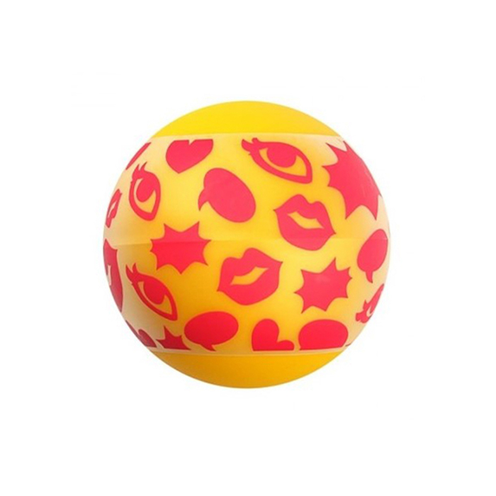 Linx Pop Stroker Ball Clear/Yellow OS