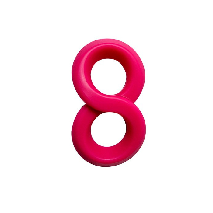 Dream Toys Lit-Up Liquid Silicone Cock Rings - Ροζ Δαχτυλίδι Πέους
