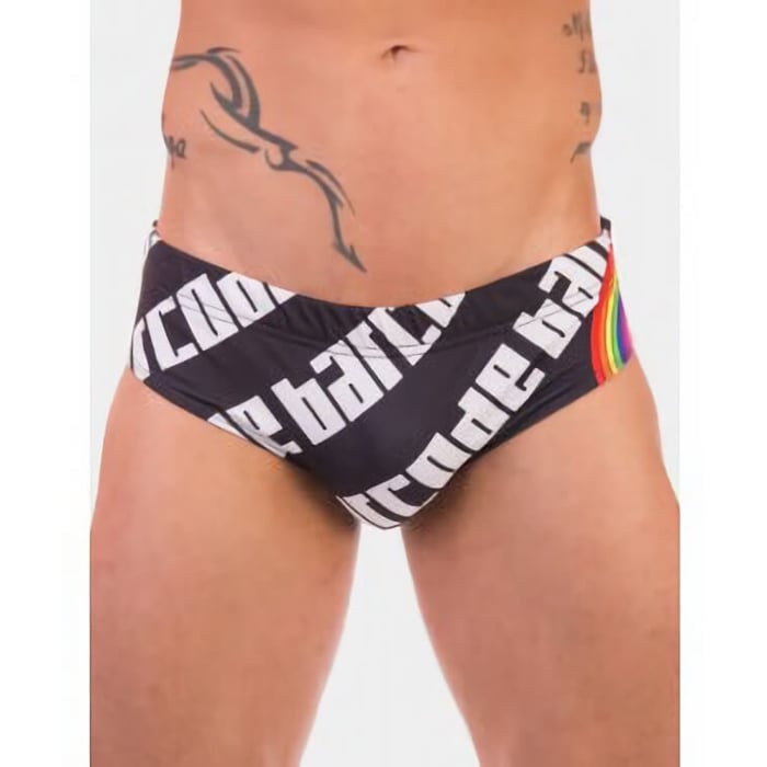 Pixel Pride Swim Brief