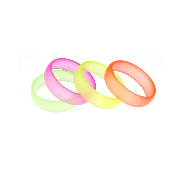Neon Asst. Transparent Frosted Bangles