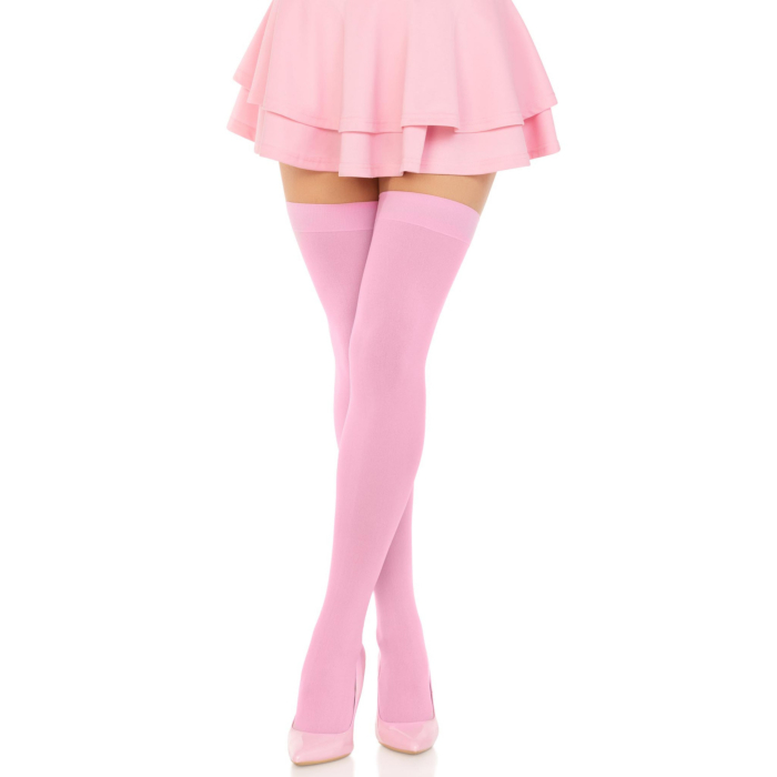 Nylon Over The Knee - PINK - O/S - HOSIERY