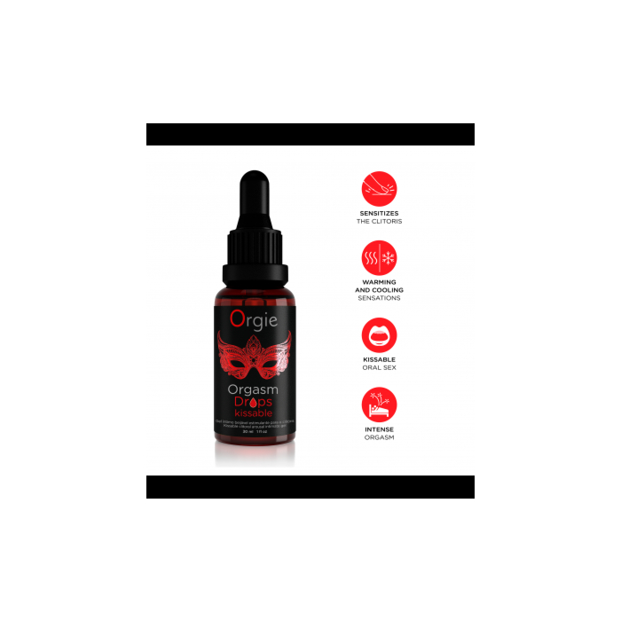 Σταγονες Διέγερσης Orgie Orgasm Drops Kissable 30ml