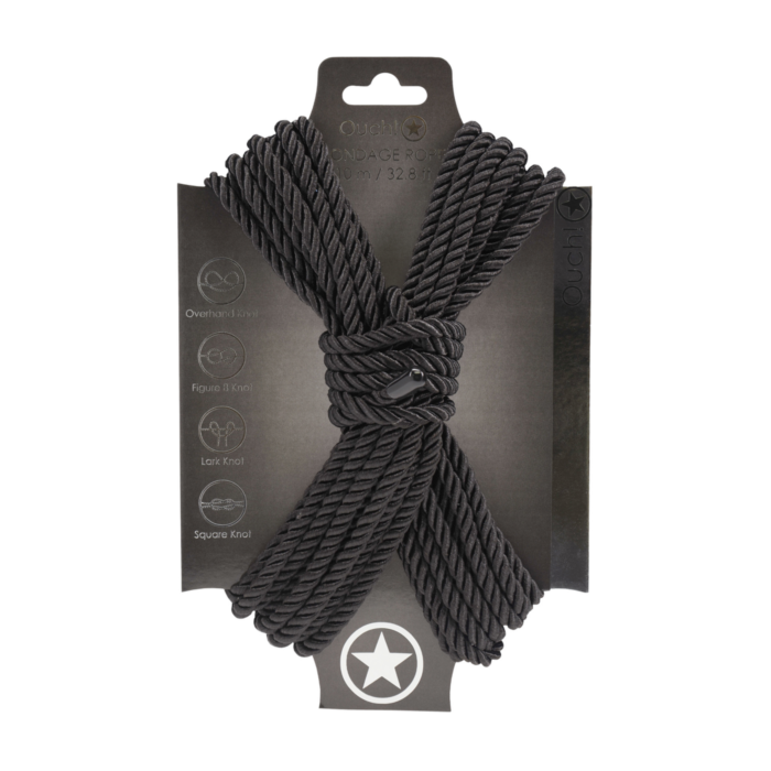 Polyester Bondage Rope 10 m - Black