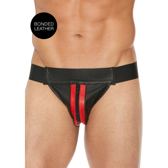 Plain Front With Zip Jock - S/M - Red