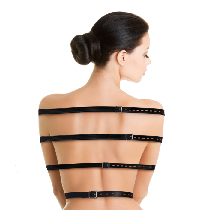 Ouch Full Body Bondage Belts - Black