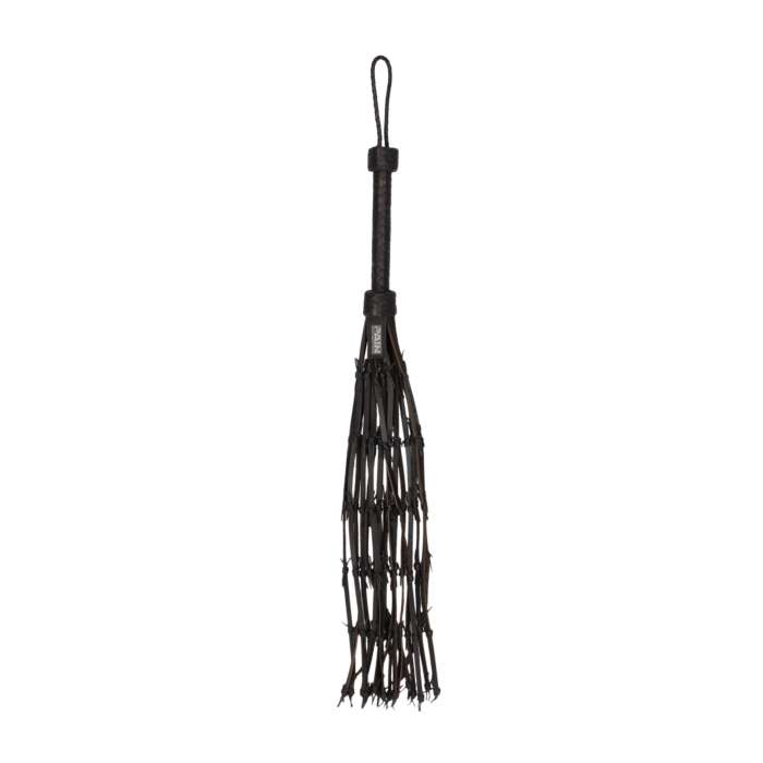 Leather Saddle With Barbed Wire Flogger - Δερμάτινο Μαστίγιο με Αγκαθωτό Πλέγμα