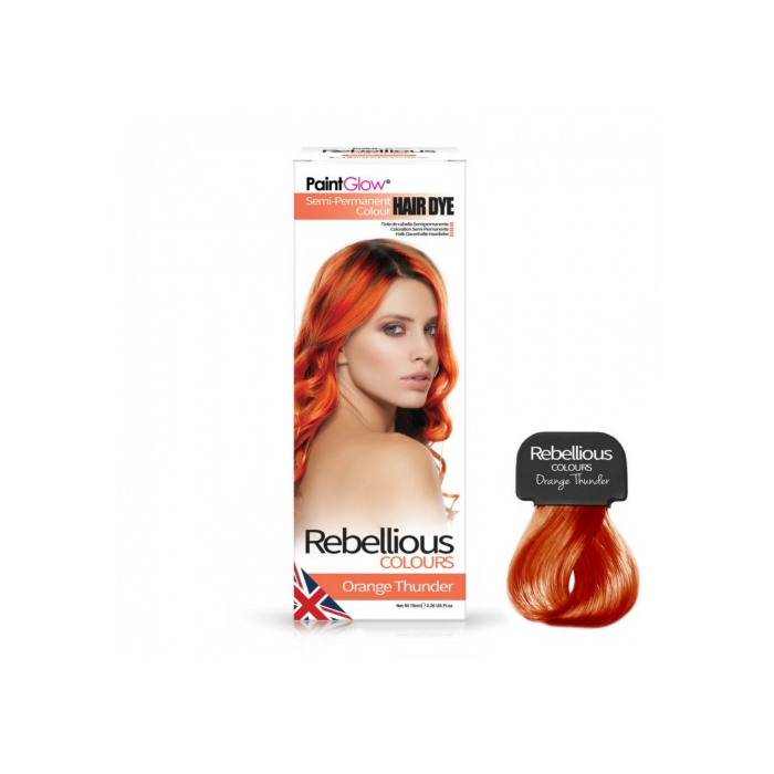  Semi-Permanent Hairdye, 70ml - Orange Thunder