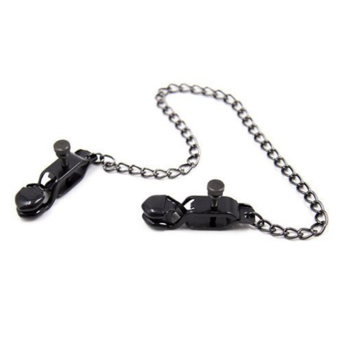 Κλιπσάκια Θηλών Hard Nipple Clamps με Αλυσίδα - Toyz4lovers