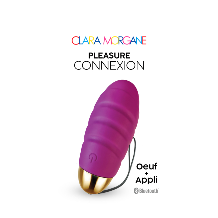 Επαναφορτιζόμενο Δονούμενο Κολπικό Αυγό Pleasure Connection με App Control (Μωβ) - Clara Morgane