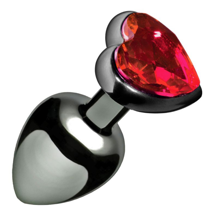 Heart Jewel Plug medium (red)