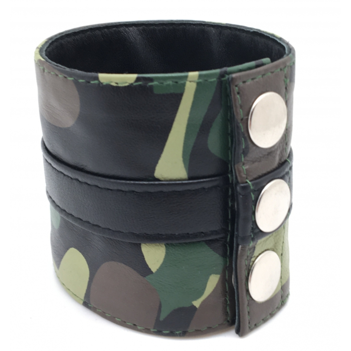 Περικάρπιο Camouflage Wrist Strap με Φερμουάρ - Vegan Leather