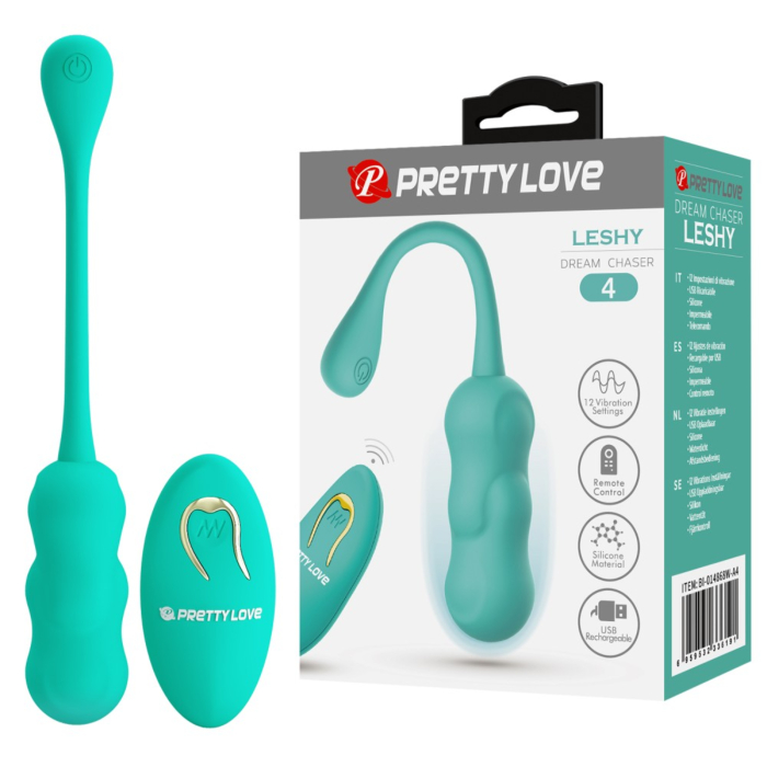 Pretty Love Leshy Egg Vibrator Remote Control Green