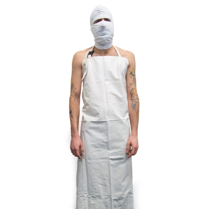 PVC Butchers Apron White OS