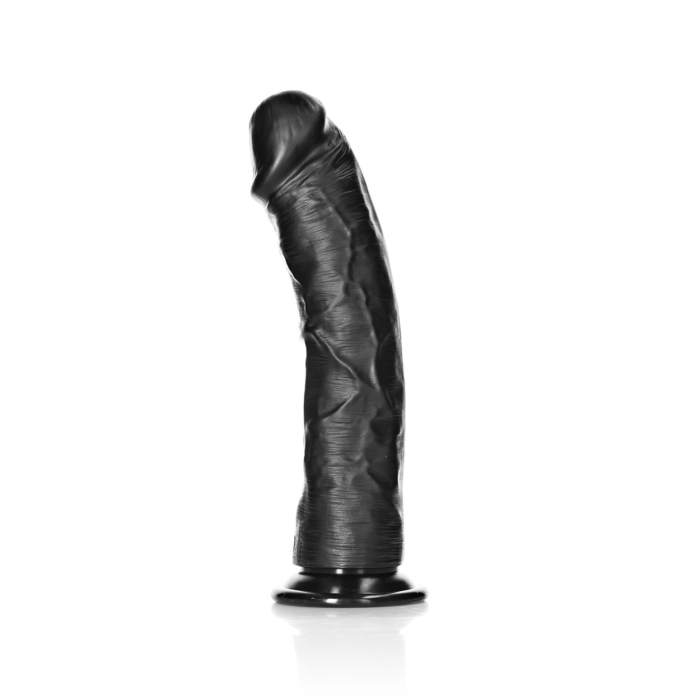 RealRock Curved Realistic Dildo with Suction Cup Black