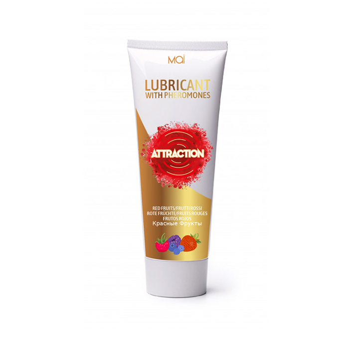 Φαγώσιμο Λιπαντικό με Φερομόνες και Red Fruit - Attraction Mai Red Fruit Lubricant 75 ml 