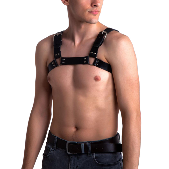 Cheap Men's Fetish Harness - Vegan Leather