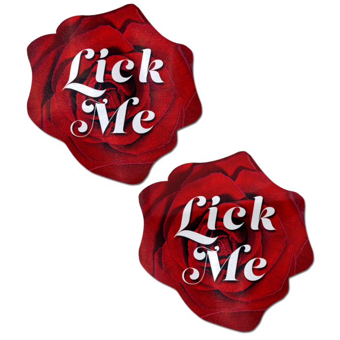 Αυτοκόλλητα Θηλών Red Blooming Rose "Lick Me" Nipple Pasties