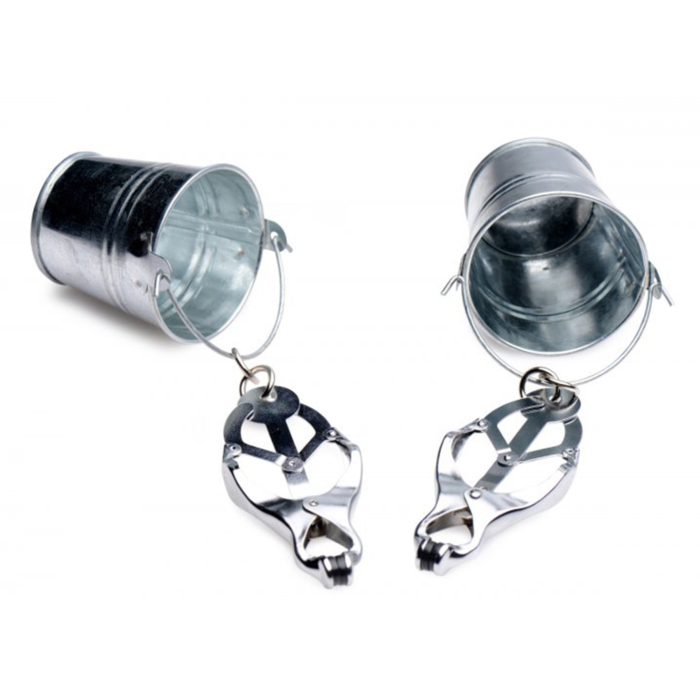Κλιπσάκια θηλών κλειτορίδας Jugs Nipple Clamps - Ασημί, Ανοξείδωτο Ατσάλι