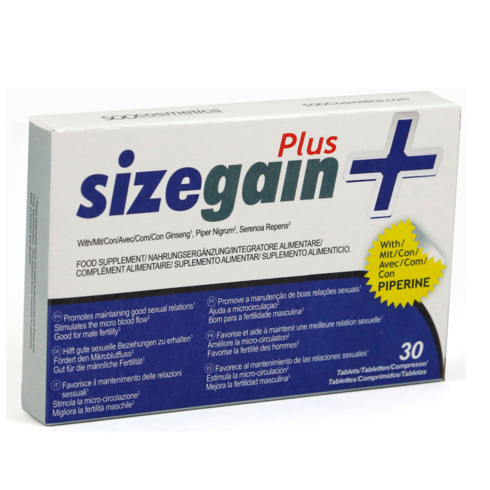 Διεγερτικές Κάψουλες Μεγέθυνσης Πέους- SIZEGAIN PLUS 30τμχ.
