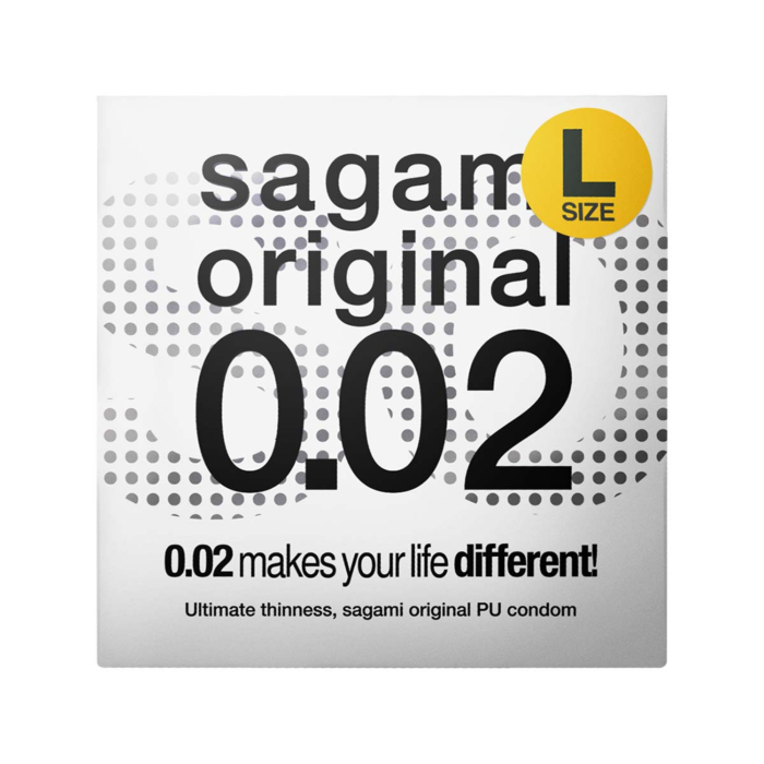 Sagami Original 0.02 L-size (2nd generation) 58mm 1's Pack PU Condom