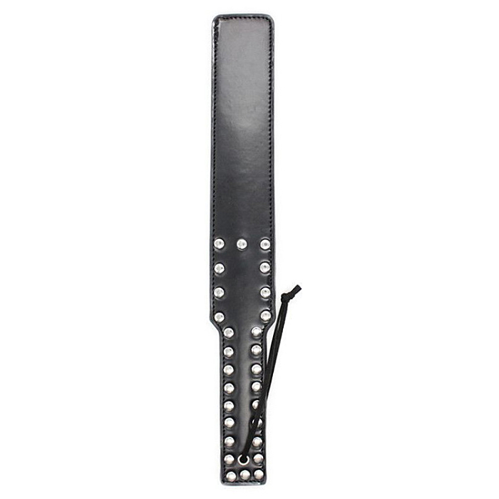 Σανίδα με δέρμα μαύρο και καρφιά Spank Paddle (black)