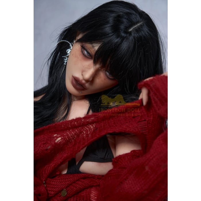Silicone Skinny Body Piercings Sex Doll 161M B2 Natural Vanessa