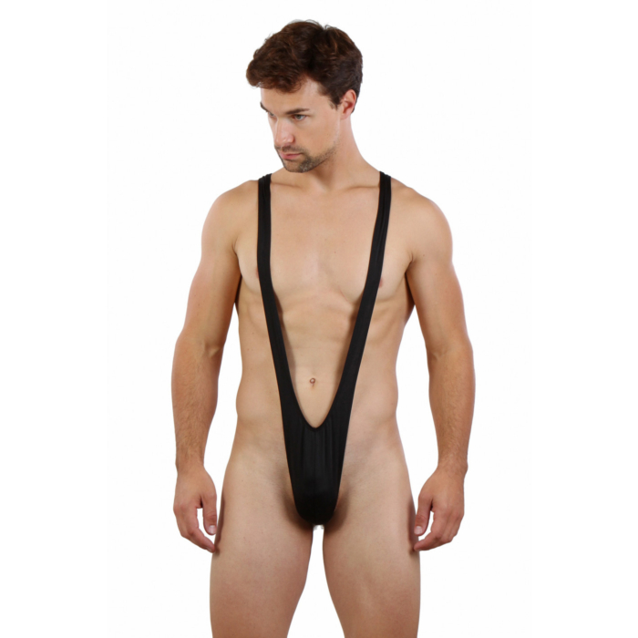 Lycra Thong Bodysuit Black