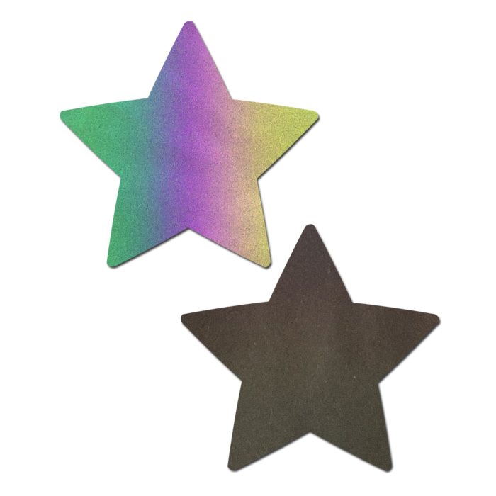Αυτοκόλλητα - Καλύμματα Θηλών Star Reflective Rainbow