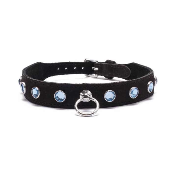 Κολάρο με γαλάζια κρύσταλλα - Crystal collar - Light Blue