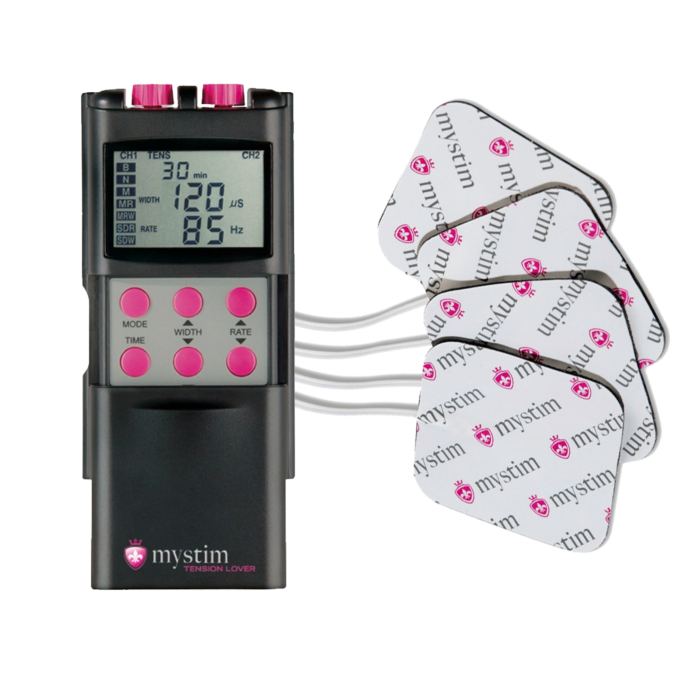 Mystim Tension Lover Digital Nerve Simulator Mystim Black