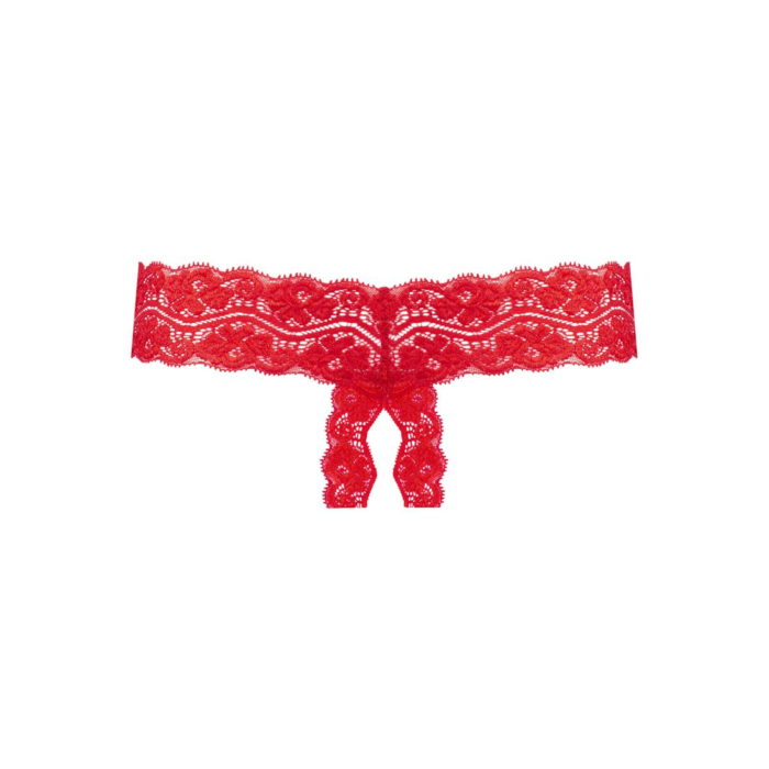 Underneath - Kyra Crotchless Thong Red