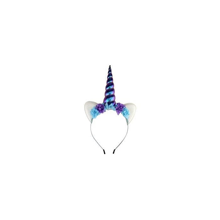 Unicorn headband turquoise and purple