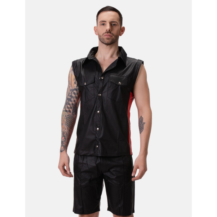 Barcode Berlin Shirt Vest Jolo Black